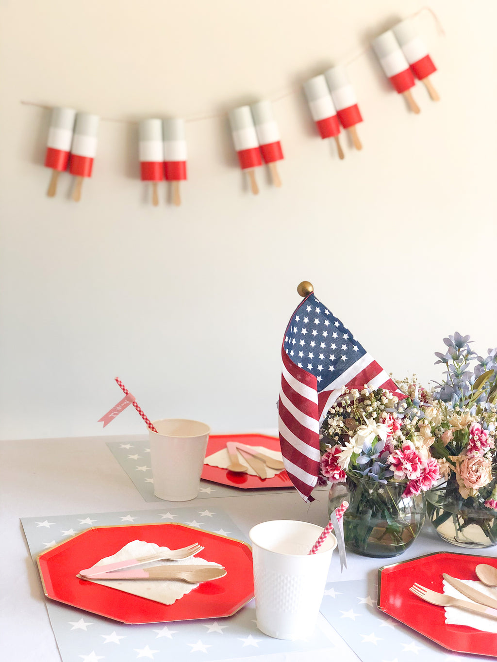 Patriotic Popsicle Banner | Printable