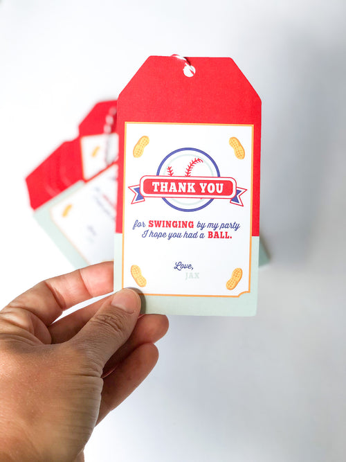 Baseball Party Favor Tags | Printable