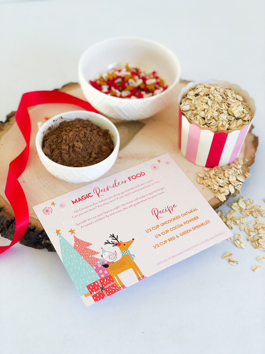 Reindeer Recipe Card | Printable